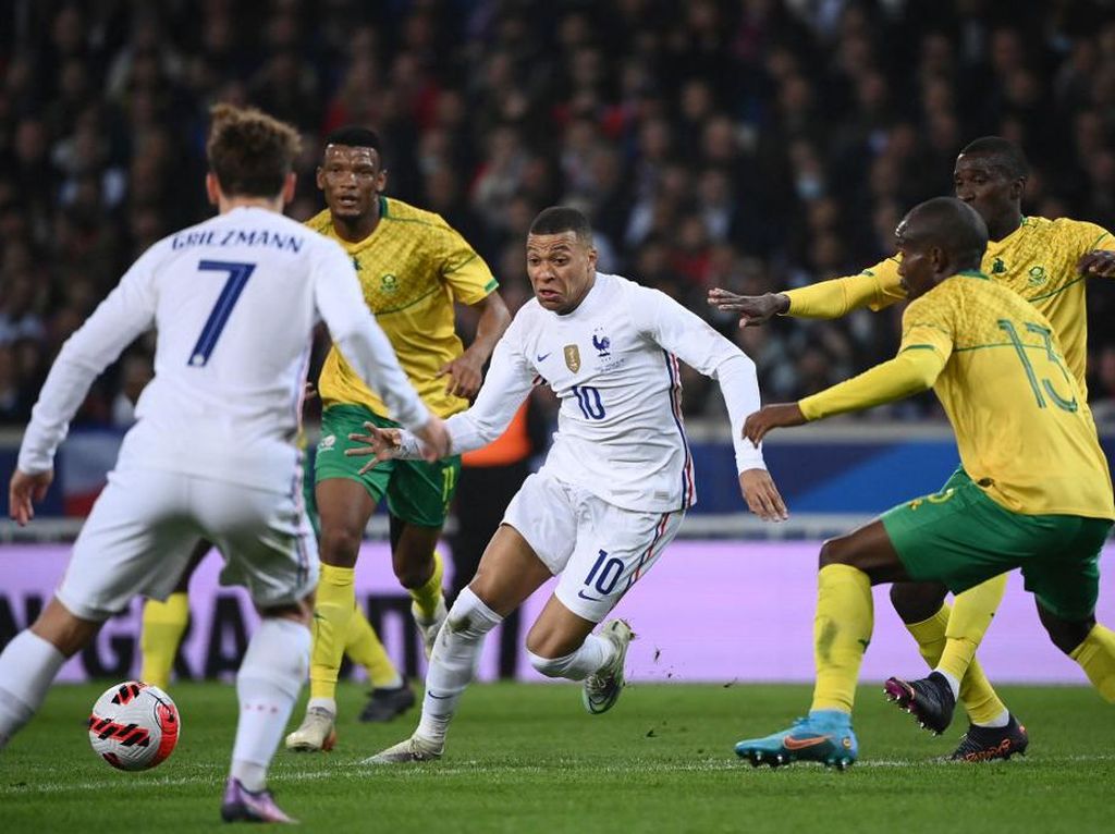 Laga Persahabatan: Mbappe 2 Gol, Prancis Habisi Afsel 5-0